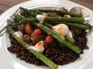 Beluga Lentil And Asparagus Salad